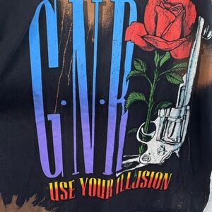 Guns N' Roses GNR Band Tee Use Your Illusion Tour Reprint T Shirt XL